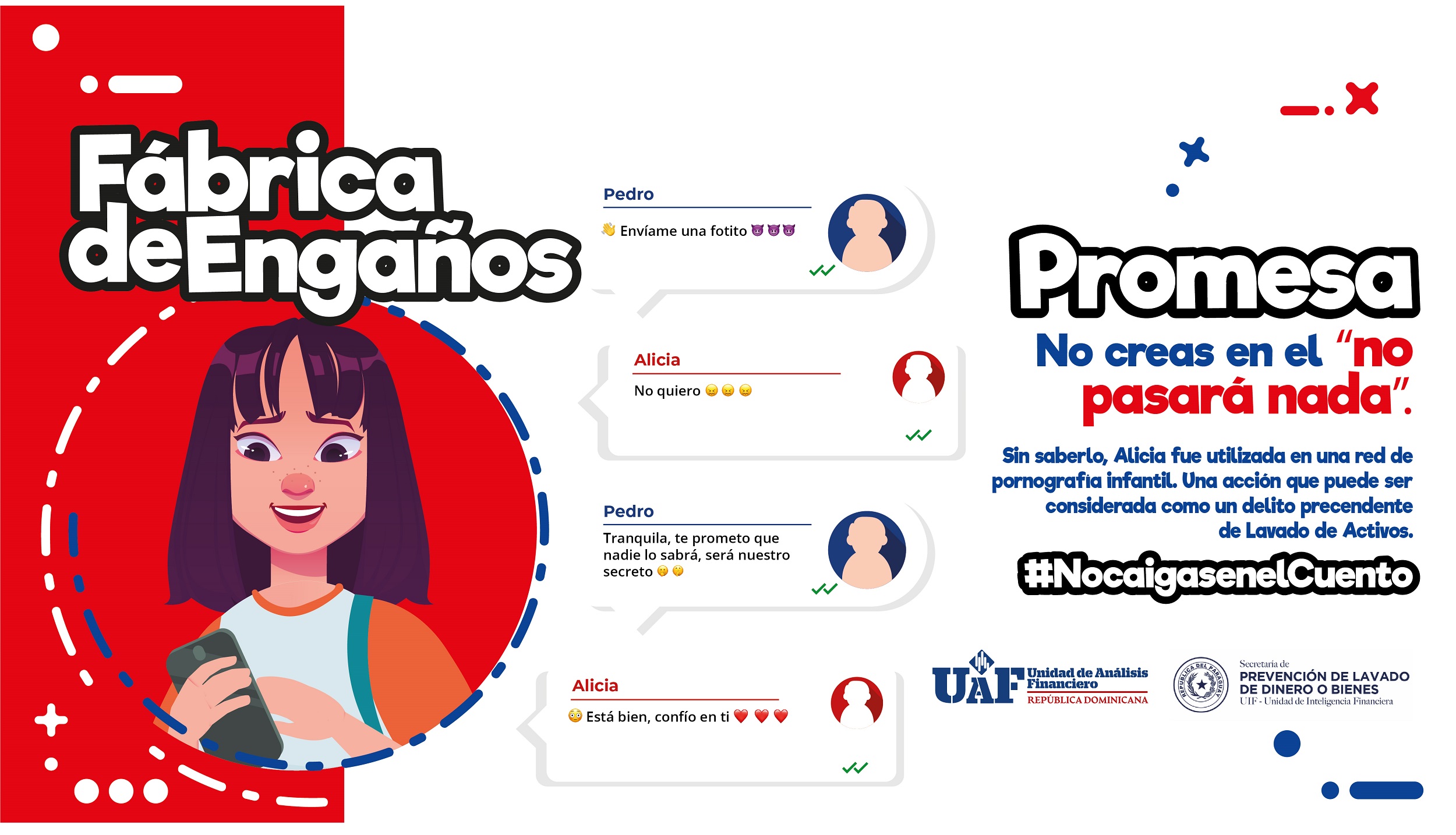 “Fábrica de Engaños” la nueva campaña de concienciación de la SEPRELAD en conjunto con la UAF de República Dominicana