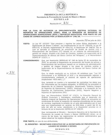 Las Casas de Cambio deberán reportar sus operaciones sospechosas a través de nuevo sistema tecnológico