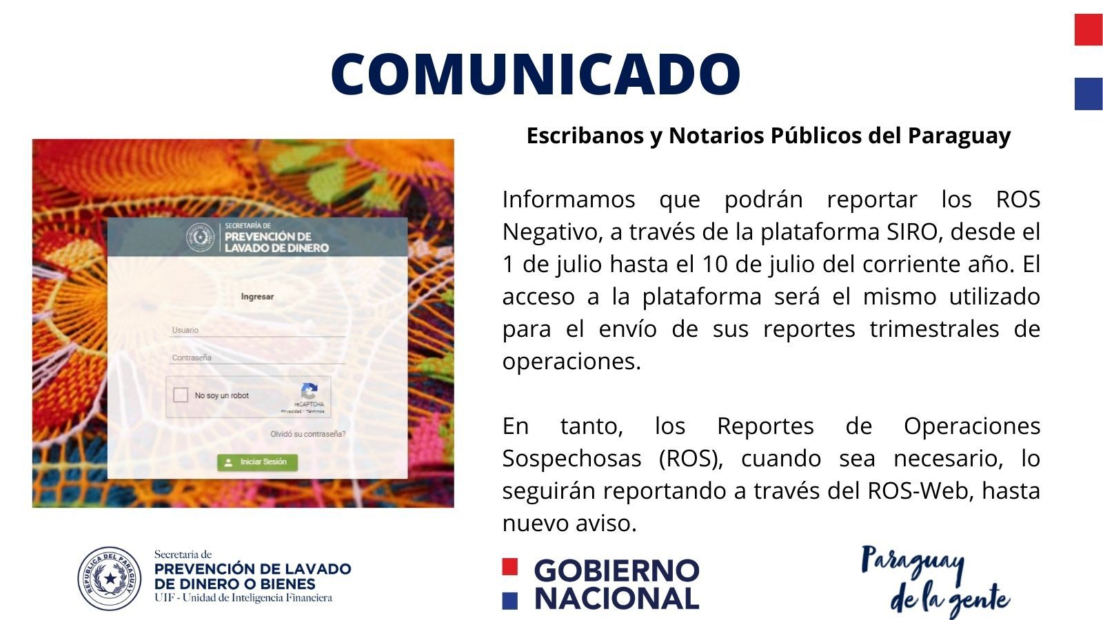 Atención Escribanos y Notarios Públicos 