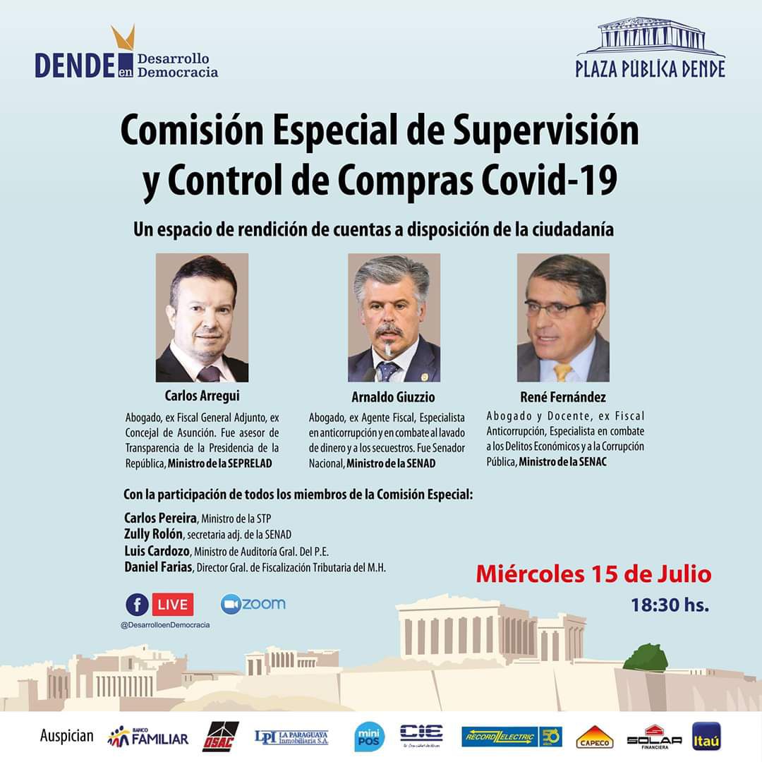 Conversatorio ciudadano sobre rendición de cuentas de la Comisión Especial de Supervisión de Compras COVID-19