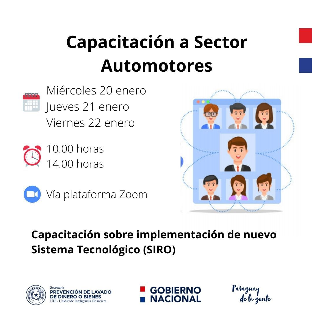 SEPRELAD capacitará al Sector Automotores sobre implementación de nuevo Sistema Tecnológico