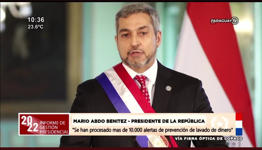 Presidente da a conocer que la SEPRELAD procesó más de 10 mil alertas de prevención de lavado de dinero