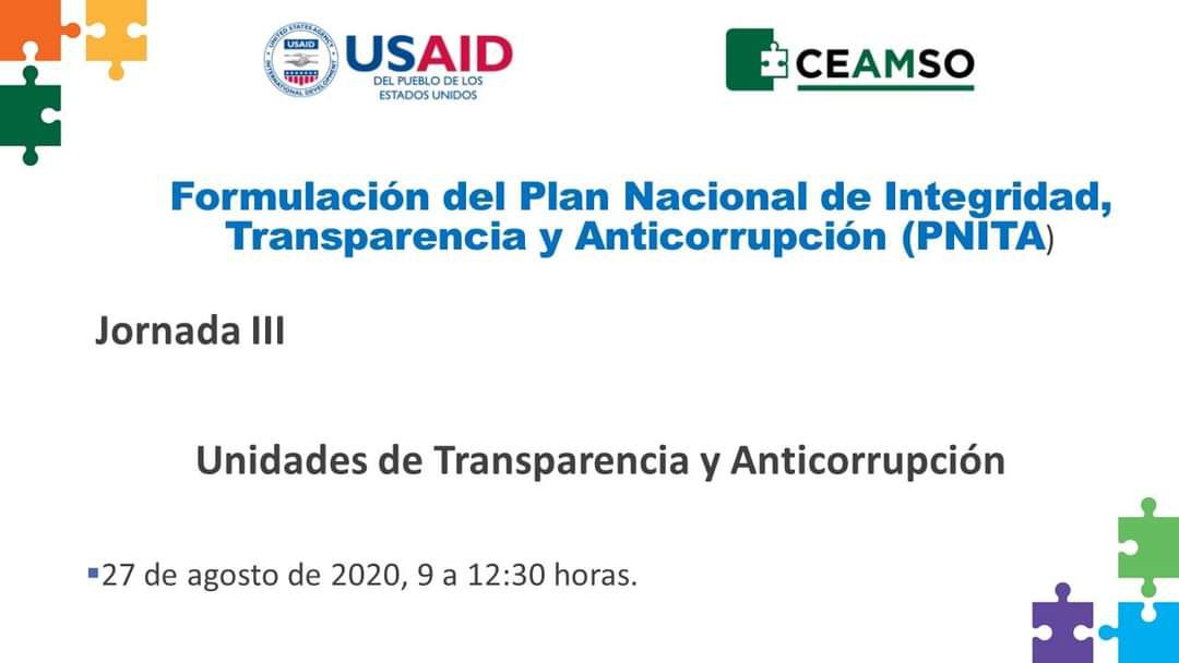 Se elaborará Plan Nacional de Integridad, Transparencia y Anticorrupción