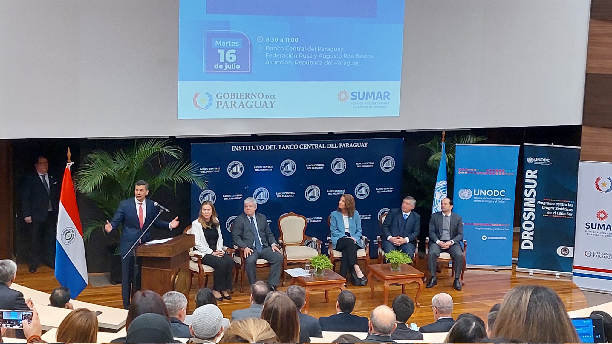 Gobierno del Paraguay y la UNODC presentan trabajo conjunto contra las drogas