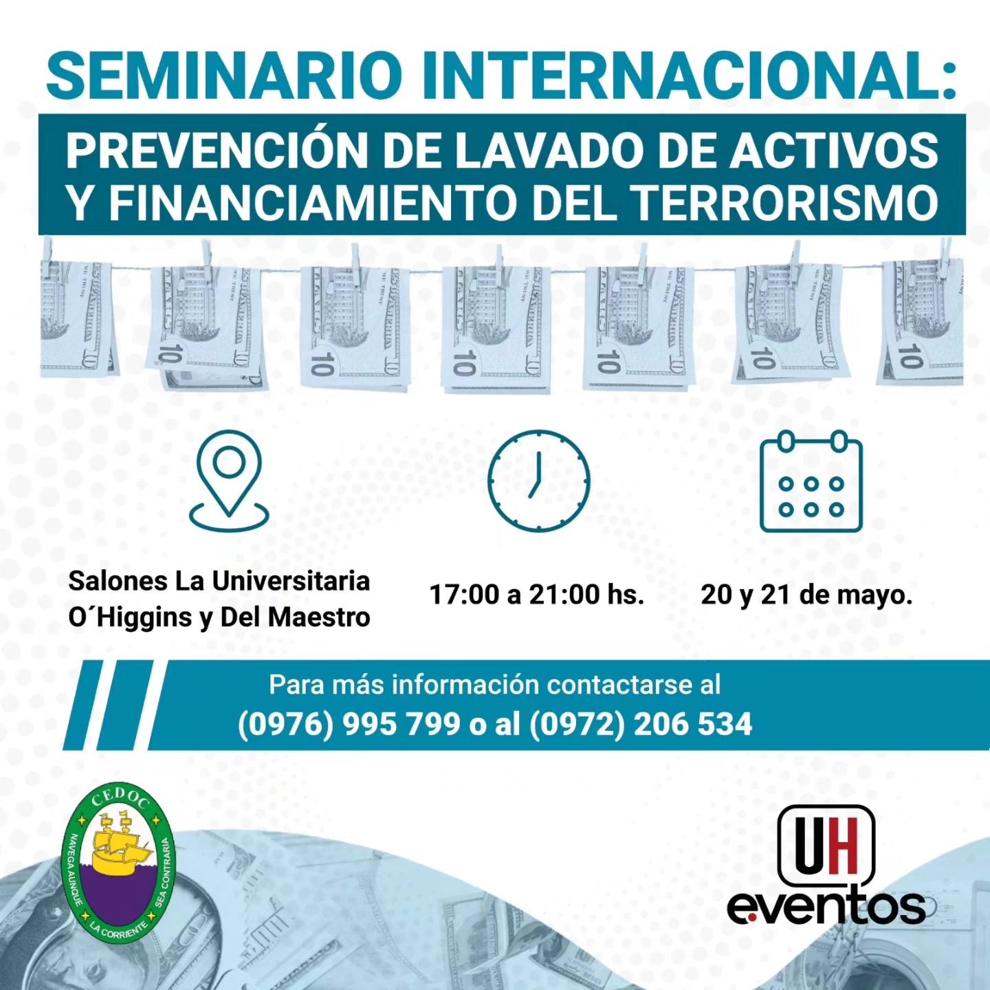 Funcionarios de la SEPRELAD van a disertar en Seminario de Gestión en Prevención de Lavado de Activos