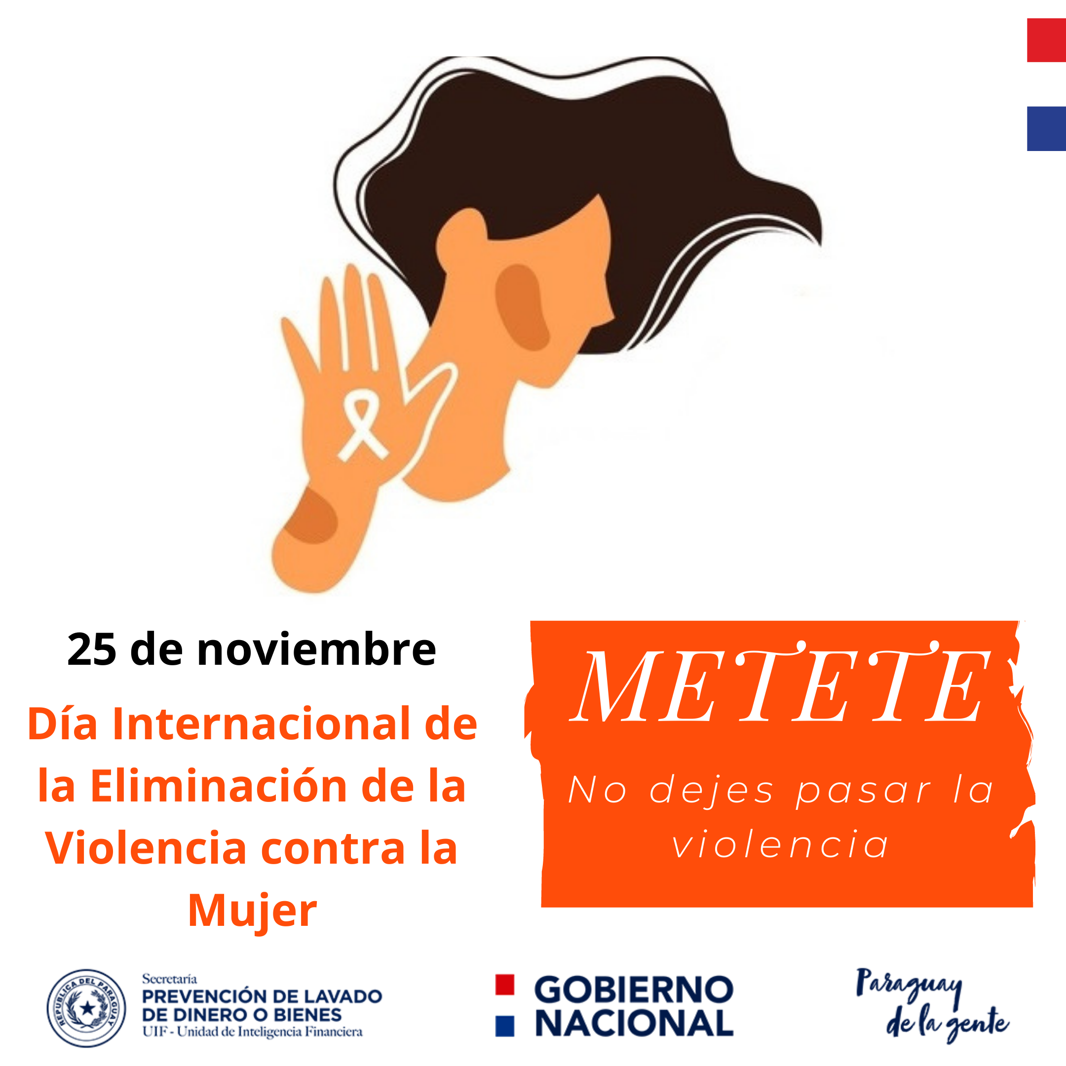 SEPRELAD se suma a campaña de Eliminación de la Violencia Contra la Mujer 