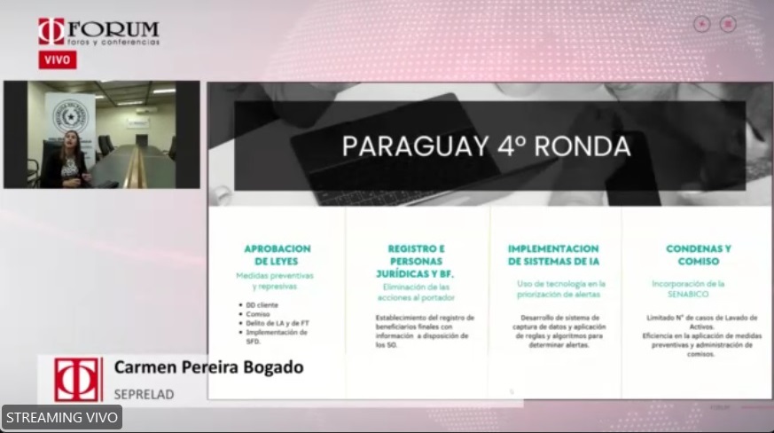 SEPRELAD participó en la 9º Compliance PLA/FT FORUM Paraguay 2022