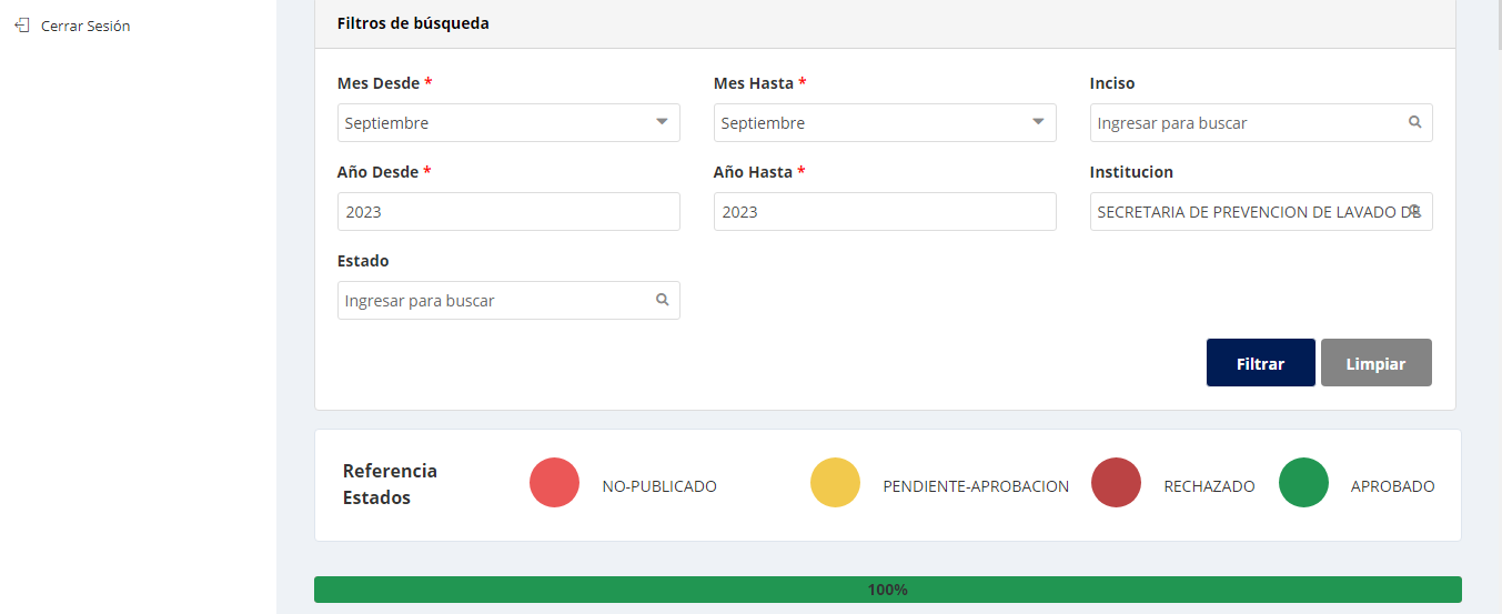 SEPRELAD cumplió 100% con la ley de transparencia gubernamental y acceso a la información pública