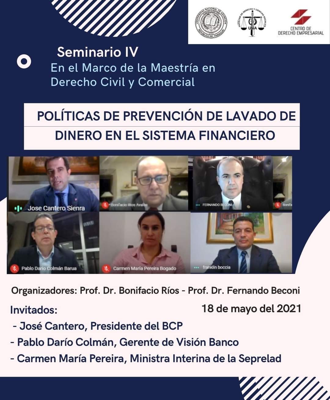 Se realizó seminario sobre “Políticas de Prevención de Lavado de Dinero en el Sistema Financiero”