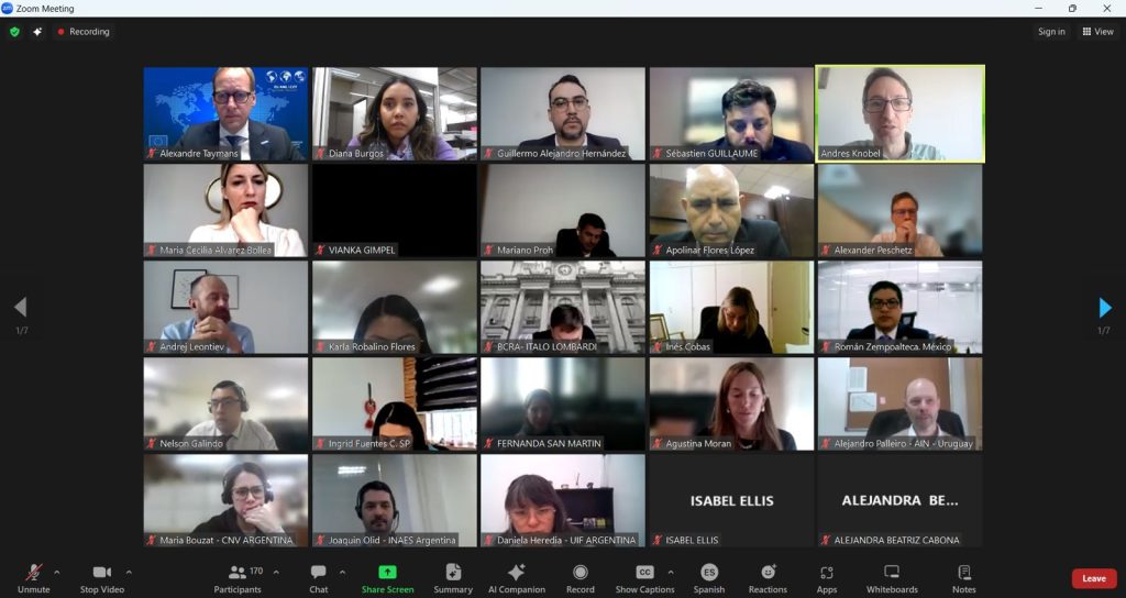 Se realizó el Seminario web regional de GAFILAT: “Experiencias de los países para verificar la información sobre beneficiarios finales”