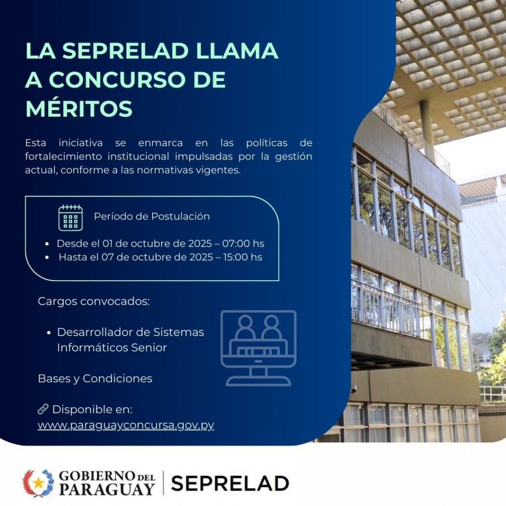 La Secretaría de Prevención de Lavado de Dinero o Bienes convoca a Concurso de Mérito