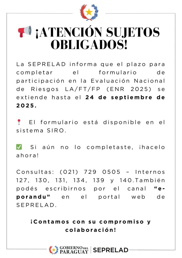 📢 ¡Atención Sujetos Obligados!